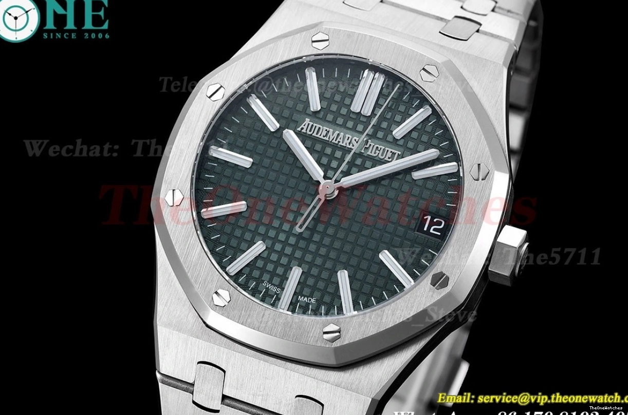 SS A4302 Mod MPF Oak Royal 41mm 15500 SS Green 0519